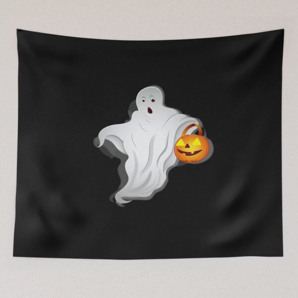 Aperçu de l'œuvre Halloween Ghost Scary Pumpkin Head créée et vendue par galilo111.