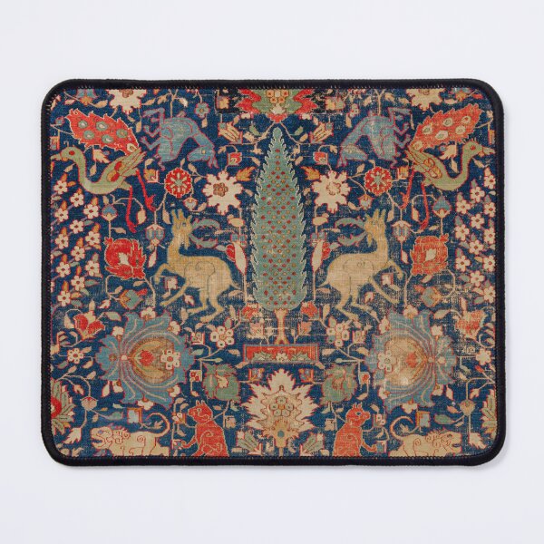 Item preview, 17th Century Persian Rug Print with Animals designed and sold by Vintage Wall Art.