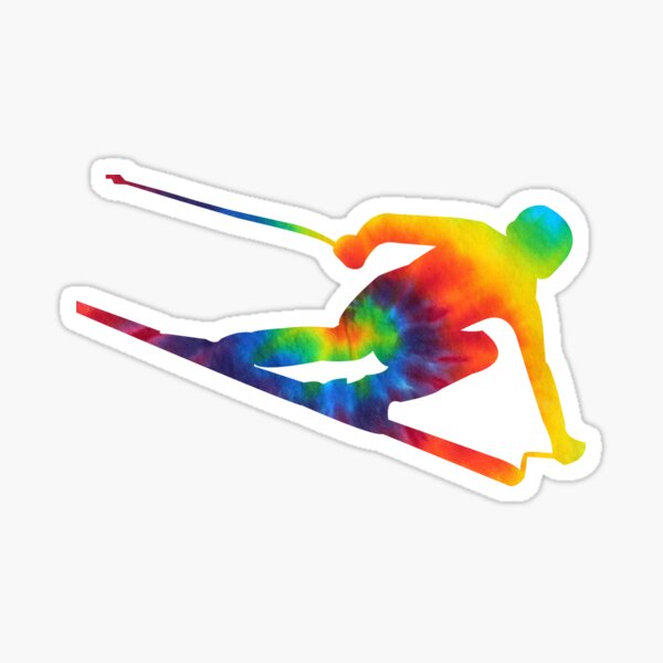 Item preview, Tie-Dye Ski Racer Icon designed and sold by sendithomie.
