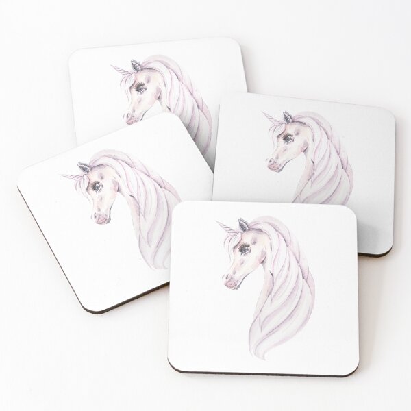 Item preview, Watercolor hand painted cute unicorn digital painting, repeat pattern designed and sold by tiana-geo.