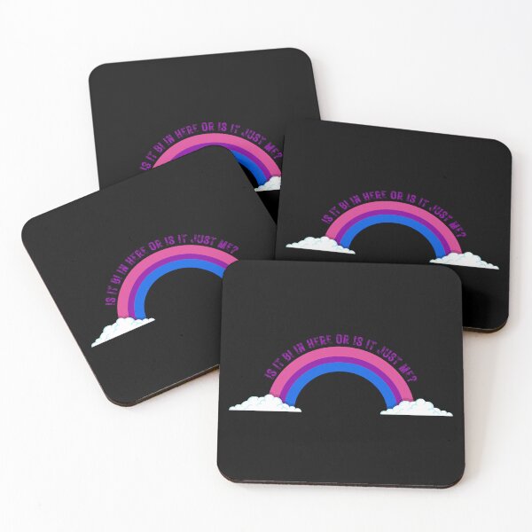 Item preview, Is It Bi In Here Or Is It Just Me Bisexual Rainbow In Black designed and sold by LuckyKermit.