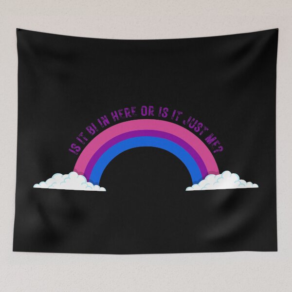 Item preview, Is It Bi In Here Or Is It Just Me Bisexual Rainbow In Black designed and sold by LuckyKermit.