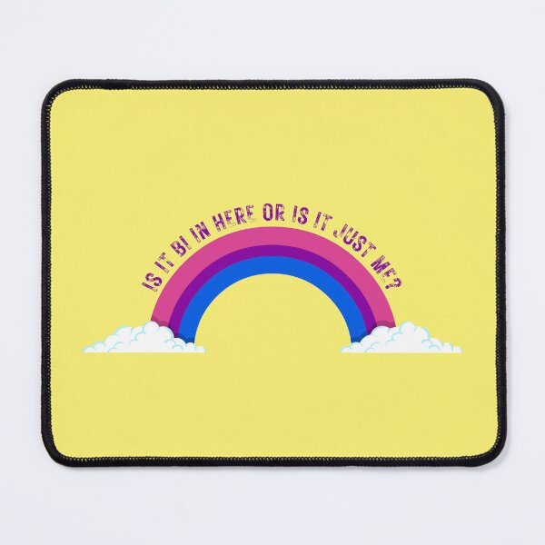Item preview, Is It Bi In Here Or Is It Just Me Bisexual Rainbow In Yellow designed and sold by LuckyKermit.