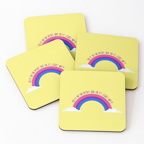 Item preview, Is It Bi In Here Or Is It Just Me Bisexual Rainbow In Yellow designed and sold by LuckyKermit.