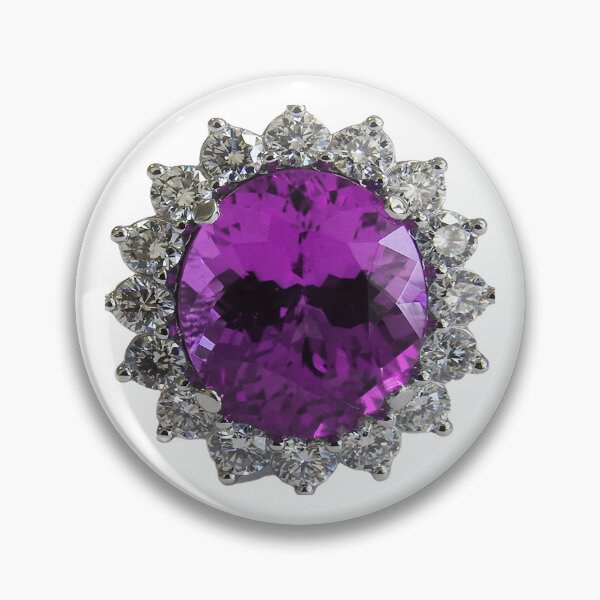 Item preview, Purple Diana Engagement Ring Tanzanite with Diamonds designed and sold by DigitalGemArt.