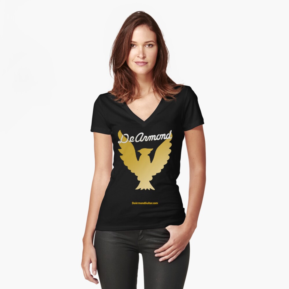 Item preview, Fitted V-Neck T-Shirt designed and sold by Regal-Music.
