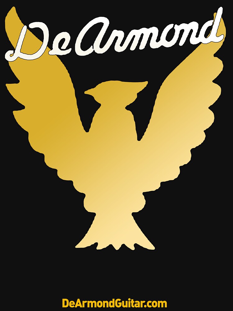 Thumbnail 7 of 7, Classic T-Shirt, DeArmond eagle logo (e2022-08) designed and sold by Regal-Music.