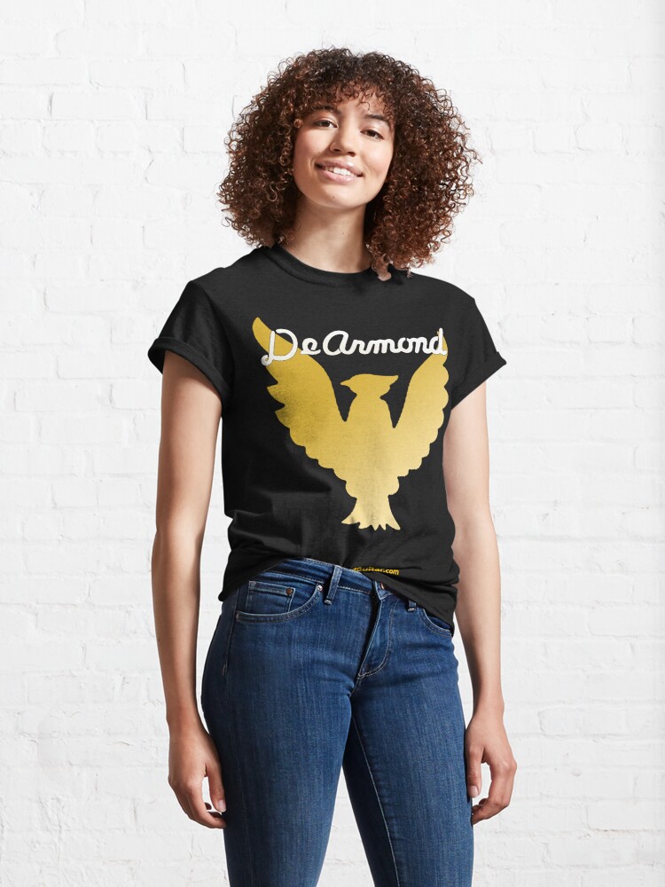 Classic T-Shirt, DeArmond eagle logo (e2022-08) designed and sold by Regal-Music