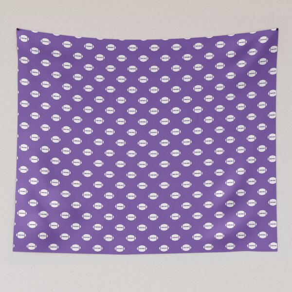 Item preview, Purple and White Footballs designed and sold by 3hornCreations.