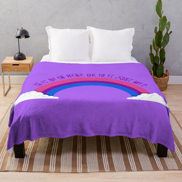 Item preview, Is It Bi In Here Or Is It Just Me Bisexual Rainbow In Purple designed and sold by LuckyKermit.