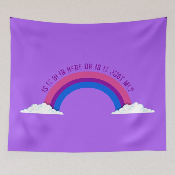 Item preview, Is It Bi In Here Or Is It Just Me Bisexual Rainbow In Purple designed and sold by LuckyKermit.