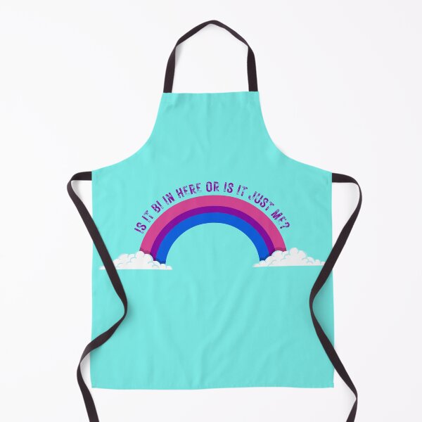 Item preview, Is It Bi In Here Or Is It Just Me Bisexual Rainbow In Cyan designed and sold by LuckyKermit.