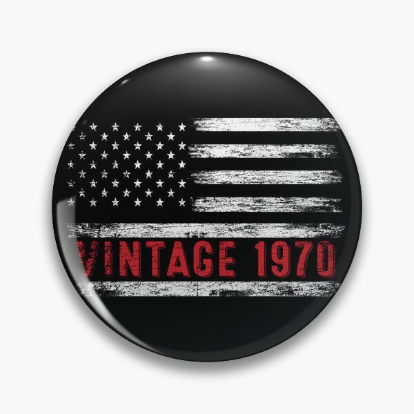 Item preview, 52nd Birthday Gifts Vintage 1970 American Flag designed and sold by MoHaCo.