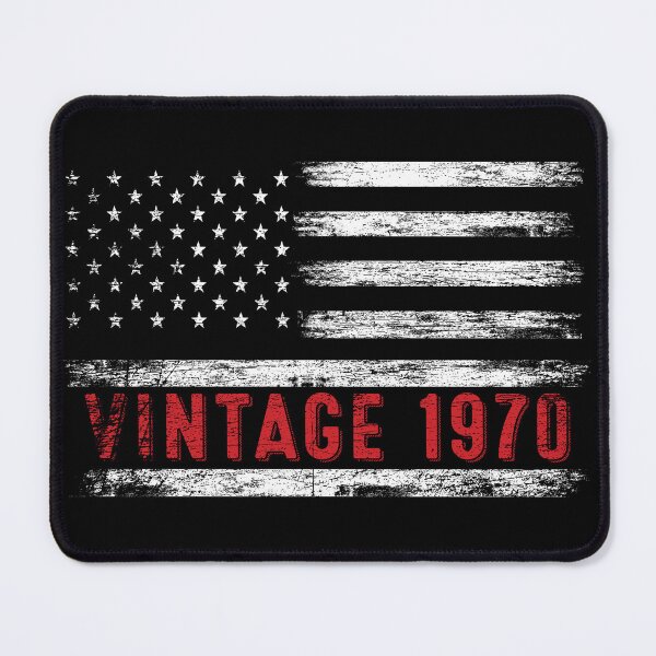 Item preview, 52nd Birthday Gifts Vintage 1970 American Flag designed and sold by MoHaCo.