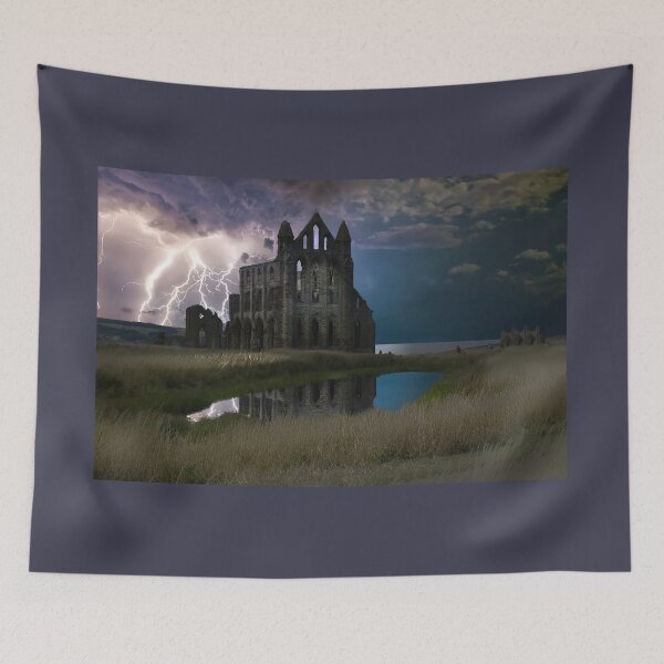 Item preview, Whitby Abbey Lightning Storm designed and sold by Alisonchambers2.