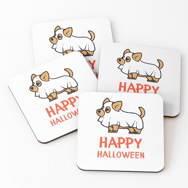 Item preview, Happy Halloween Cute Dog Ghost Costume Design designed and sold by WBP Mart.