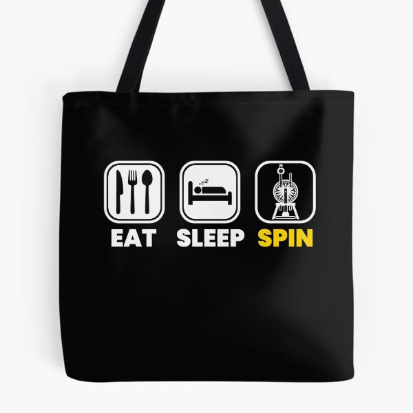Item preview, Eat Sleep Spinning Wheel designed and sold by MooonTees.