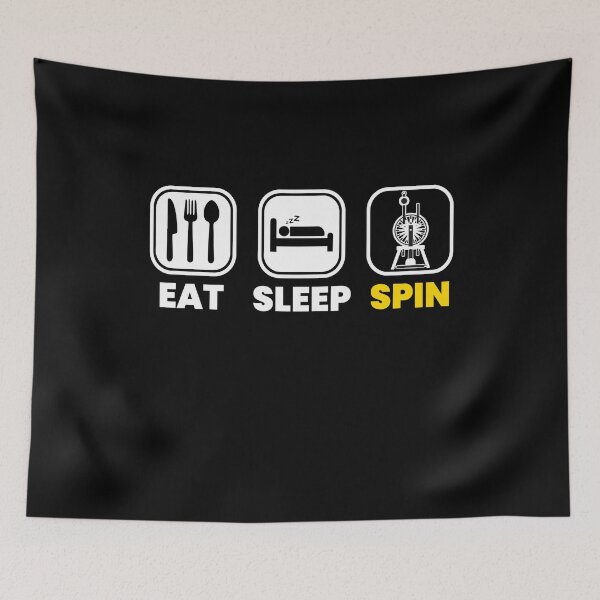 Item preview, Eat Sleep Spinning Wheel designed and sold by MooonTees.