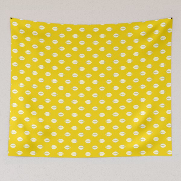 Item preview, Yellow and White Footballs designed and sold by 3hornCreations.