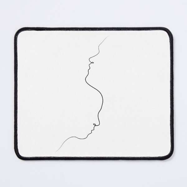 Item preview, Inverted Faces One Line Art | One Line Artist | Minimal Art | One Line Art | Minimalist designed and sold by One-Line-Artist.