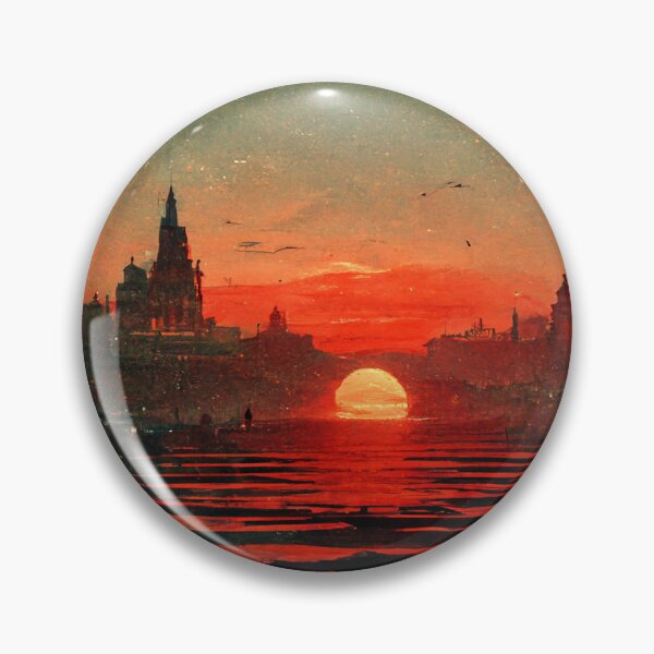 Item preview, Vintage Sunset Painting designed and sold by Lernst25.