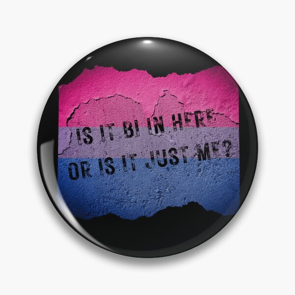 Item preview, Is It Bi In Here Or Is It Just Me Wall With The Bisexual Colors In Black designed and sold by LuckyKermit.