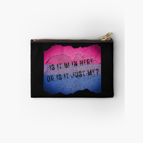 Item preview, Is It Bi In Here Or Is It Just Me Wall With The Bisexual Colors In Black designed and sold by LuckyKermit.