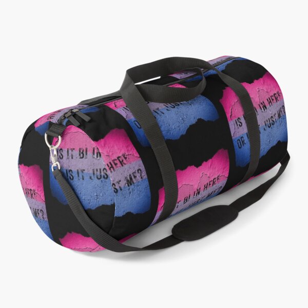 Item preview, Is It Bi In Here Or Is It Just Me Wall With The Bisexual Colors In Black designed and sold by LuckyKermit.