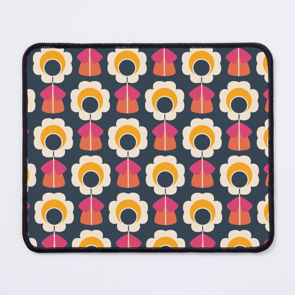 Item preview, 1099 - retro daisies, pink / yellow designed and sold by RouCouCou.