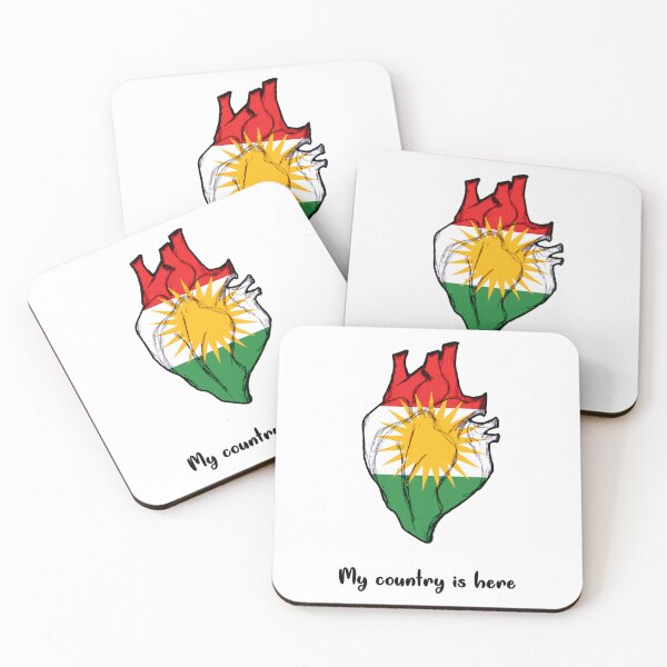 Item preview, Kurdistan flag on heart designed and sold by Kurdish T-shirt.