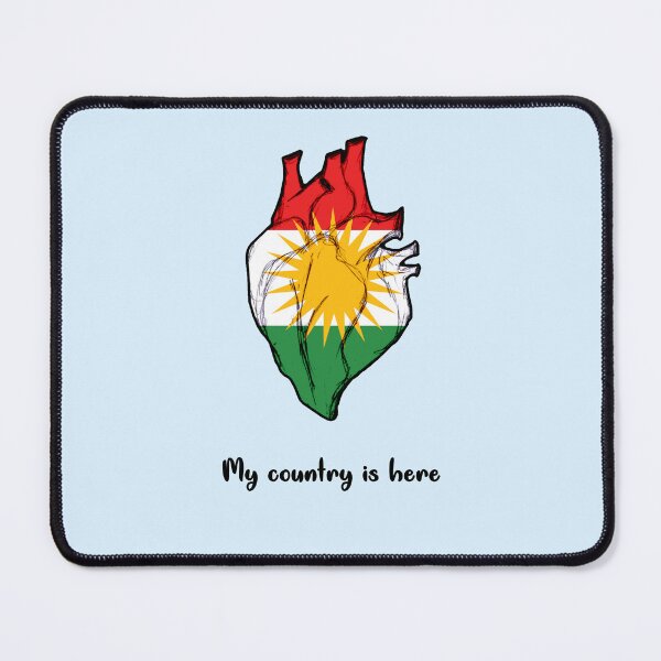 Item preview, Kurdistan flag on heart designed and sold by Kurdish T-shirt.
