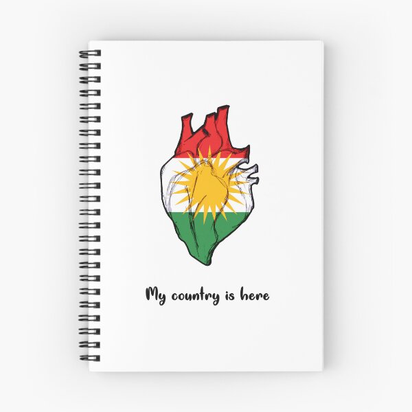 Item preview, Kurdistan flag on heart designed and sold by Kurdish T-shirt.