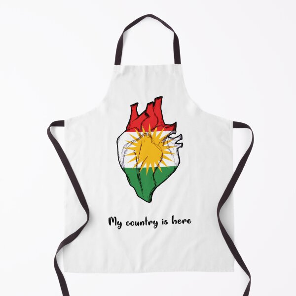 Item preview, Kurdistan flag on heart designed and sold by Kurdish T-shirt.