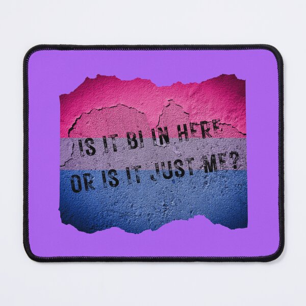 Item preview, Is It Bi In Here Or Is It Just Me Wall With The Bisexual Colors In Purple designed and sold by LuckyKermit.