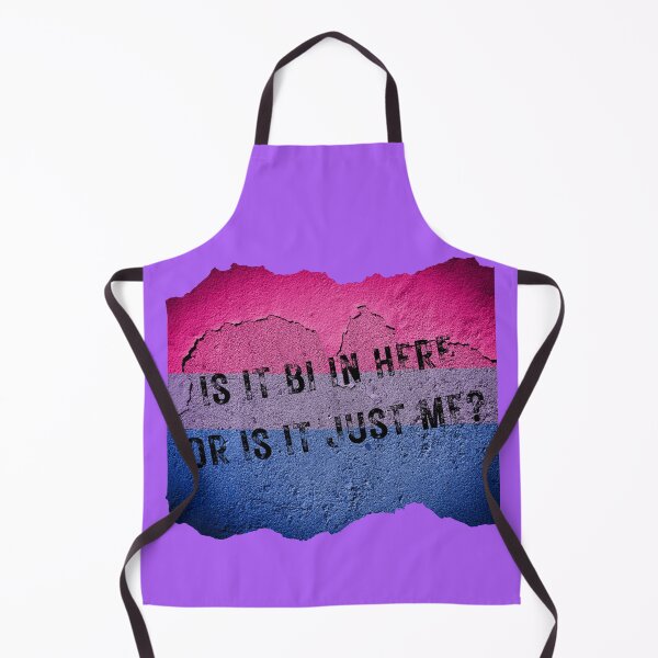Item preview, Is It Bi In Here Or Is It Just Me Wall With The Bisexual Colors In Purple designed and sold by LuckyKermit.
