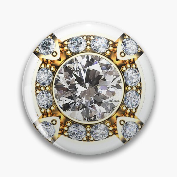 Item preview, Diamond Engagement Ring pattern designed and sold by DigitalGemArt.