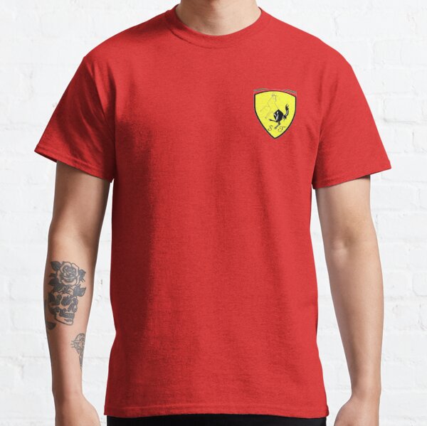 Scuderia Ferrari Camiseta Puma Small Shield para hombre, color rojo/negro,  Negro - : Automotriz 