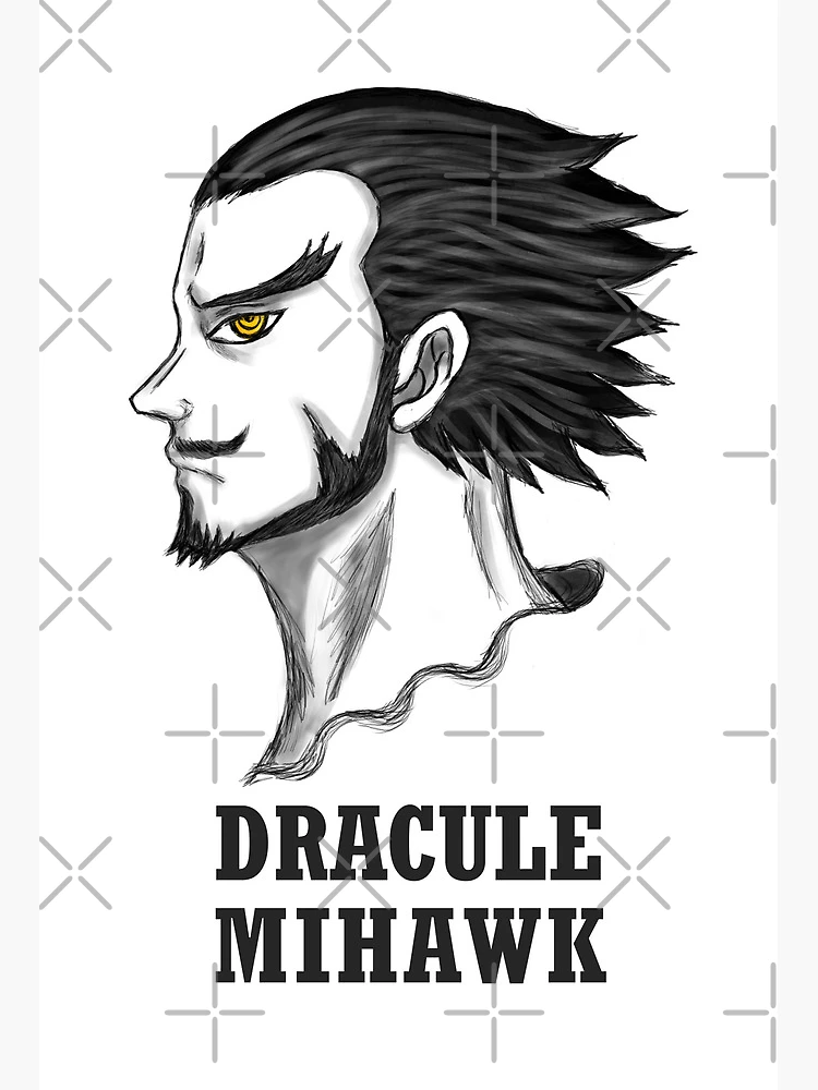 Drawing Dracule Mihawk Black Sword l One piece 