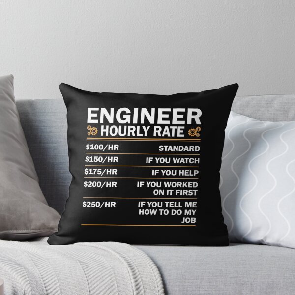 Item preview, Engineer Hourly Rate Funny Engineering designed and sold by decentwearstore.