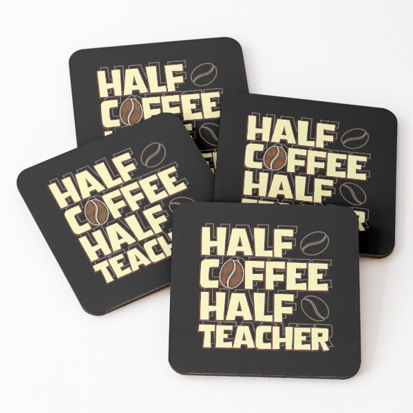 Item preview, Half Coffee Half Teacher designed and sold by csoDesign.