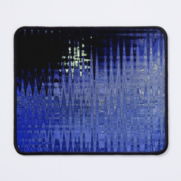 Item preview, Coastal Abstract Ocean Lines in Dark Blue Shades Water Aesthetic Reflection 2 of 4 designed and sold by Beachy.
