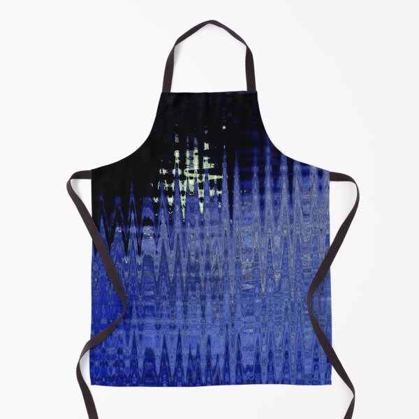 Item preview, Coastal Abstract Ocean Lines in Dark Blue Shades Water Aesthetic Reflection 2 of 4 designed and sold by Beachy.