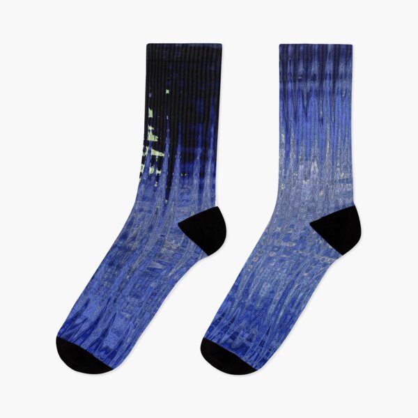 Item preview, Coastal Abstract Ocean Lines in Dark Blue Shades Water Aesthetic Reflection 2 of 4 designed and sold by Beachy.