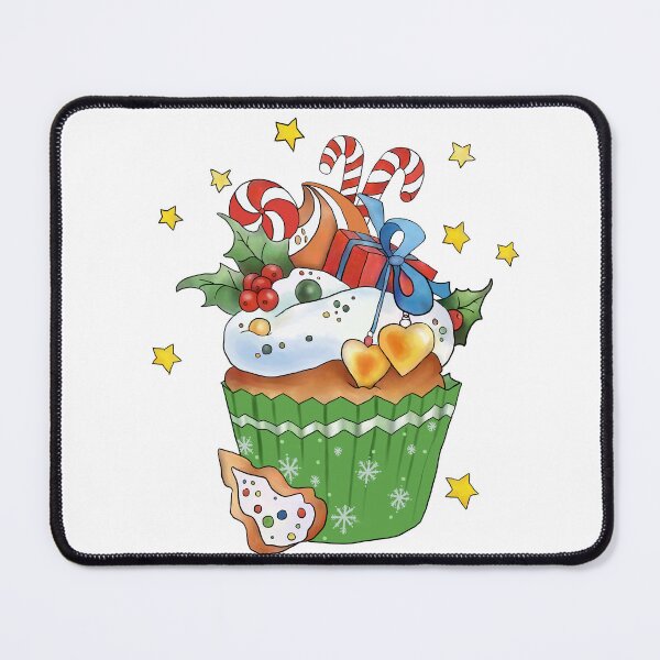 Item preview, colorful christmas muffin designed and sold by Blumchen.