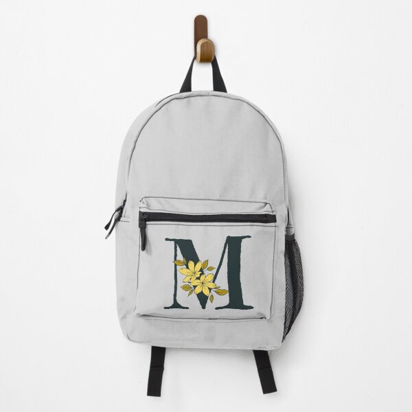 Item preview, Yellow floral M monogram designed and sold by Coffee Lifestyle.