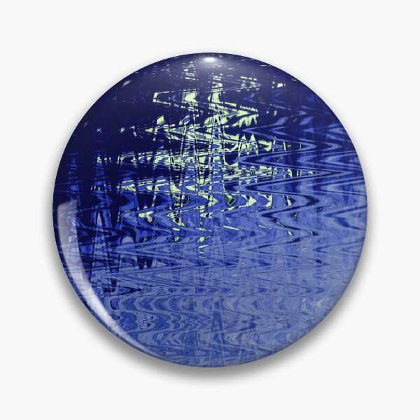 Item preview, Coastal Abstract Ocean Lines in Dark Blue Shades Water Aesthetic Reflection 3 of 4 designed and sold by Beachy.