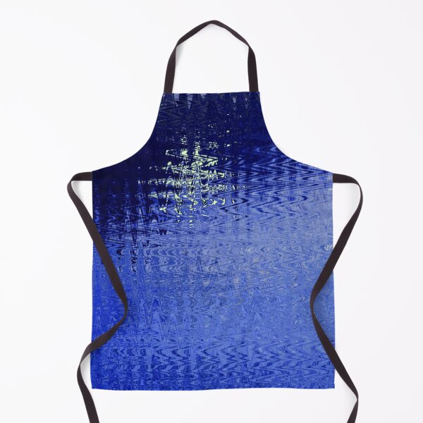 Item preview, Coastal Abstract Ocean Lines in Dark Blue Shades Water Aesthetic Reflection 3 of 4 designed and sold by Beachy.