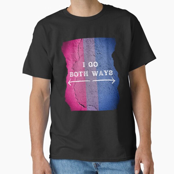 Item preview, I Go Both Ways Wall With The Bisexual Colors In Black designed and sold by LuckyKermit.