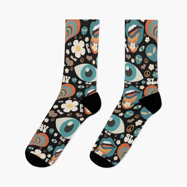 Item preview, Abstract Retro Patterns. Aliens and peace. Whacky Patterns. designed and sold by MamaNeeaDesigns.