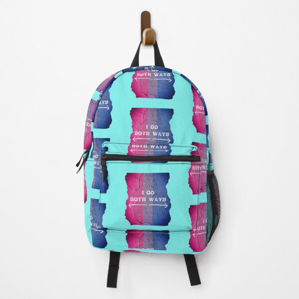 Item preview, I Go Both Ways Wall With The Bisexual Colors In Cyan designed and sold by LuckyKermit.